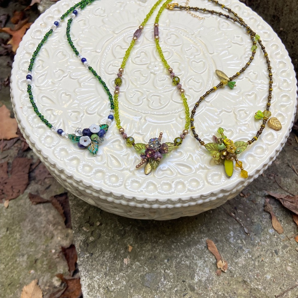 Nature Themed Beaded Necklaces
